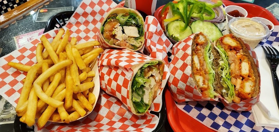 Greek Chicken Wrap Spicy Chicken Sandwich
