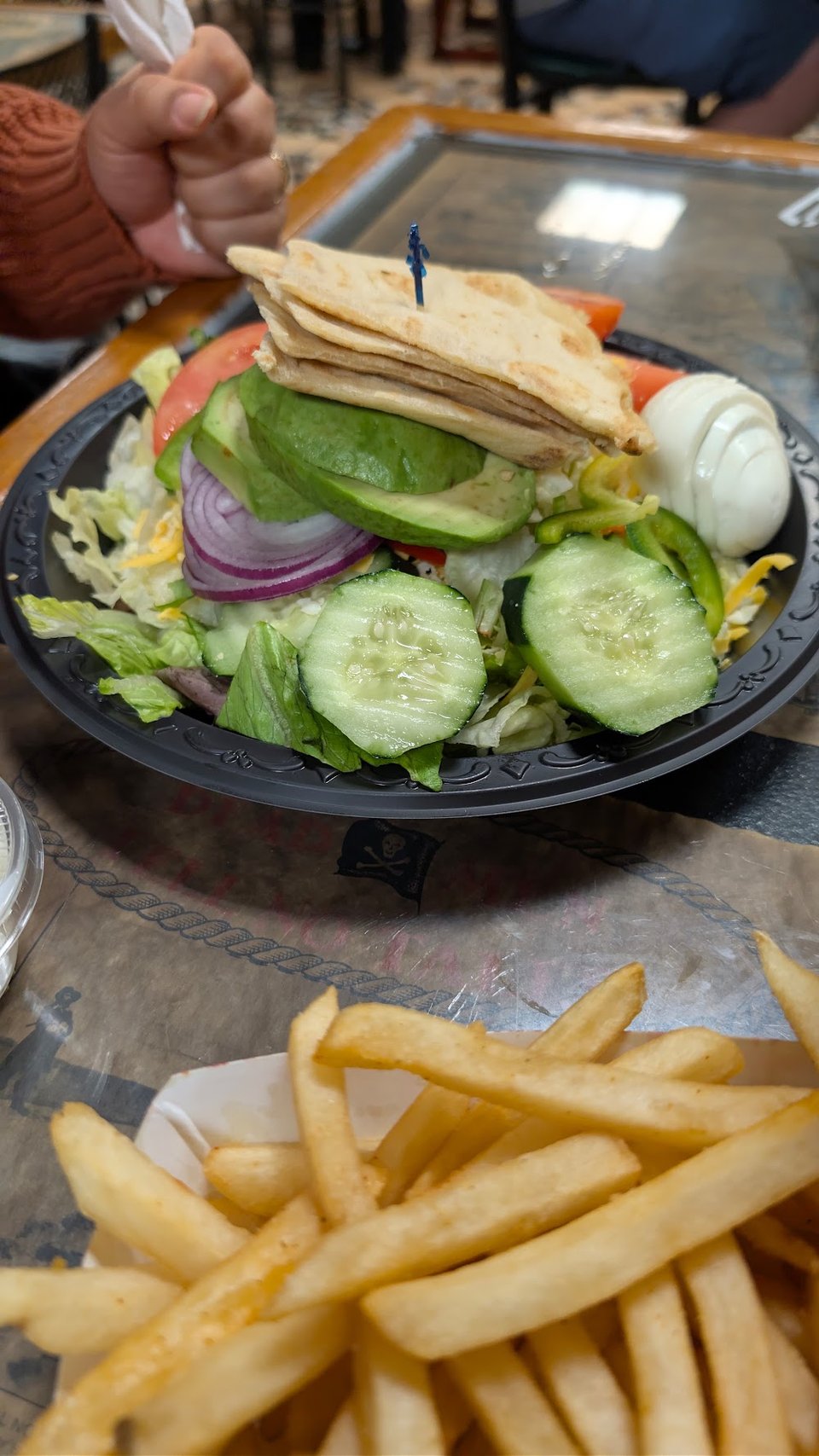 Side Salad and French Fries